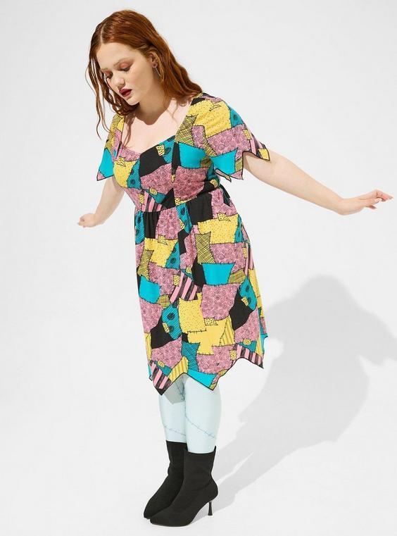 Disney Sally Patches Jagged Skater Dress Product Image