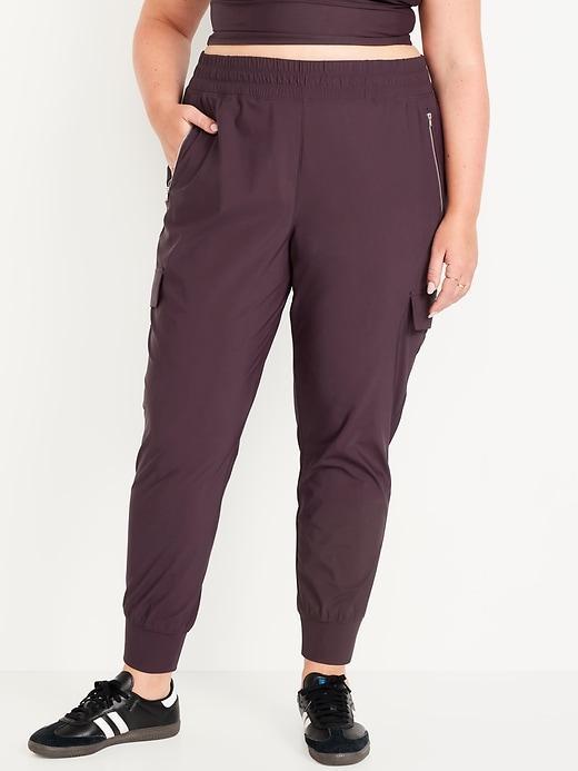 High-Waisted SleekTech Cargo Joggers Product Image