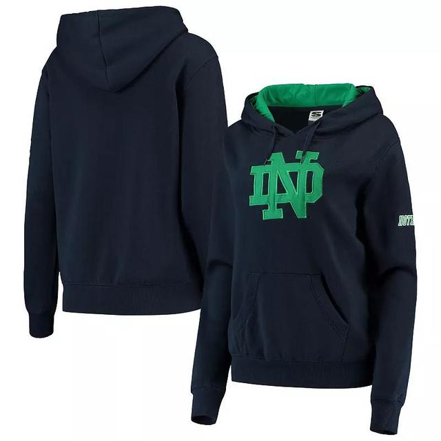 Womens Stadium Athletic Notre Dame Fighting Irish Big Logo Pullover Hoodie Blue Product Image