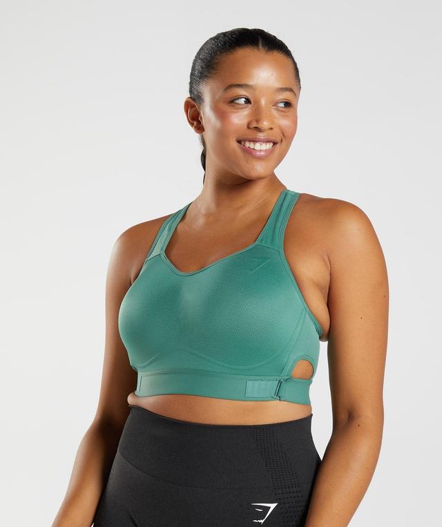 Gymshark Racerback High Support Sports Bra, B/C-E/F - Hoya Green Female Product Image