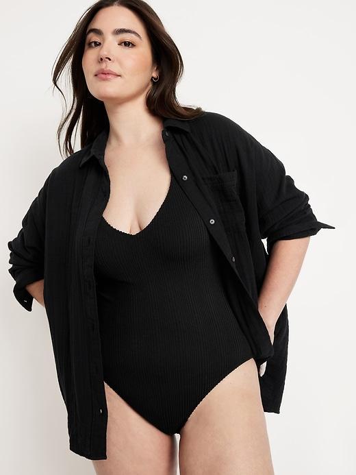 Ribbed One-Piece Swimsuit Product Image