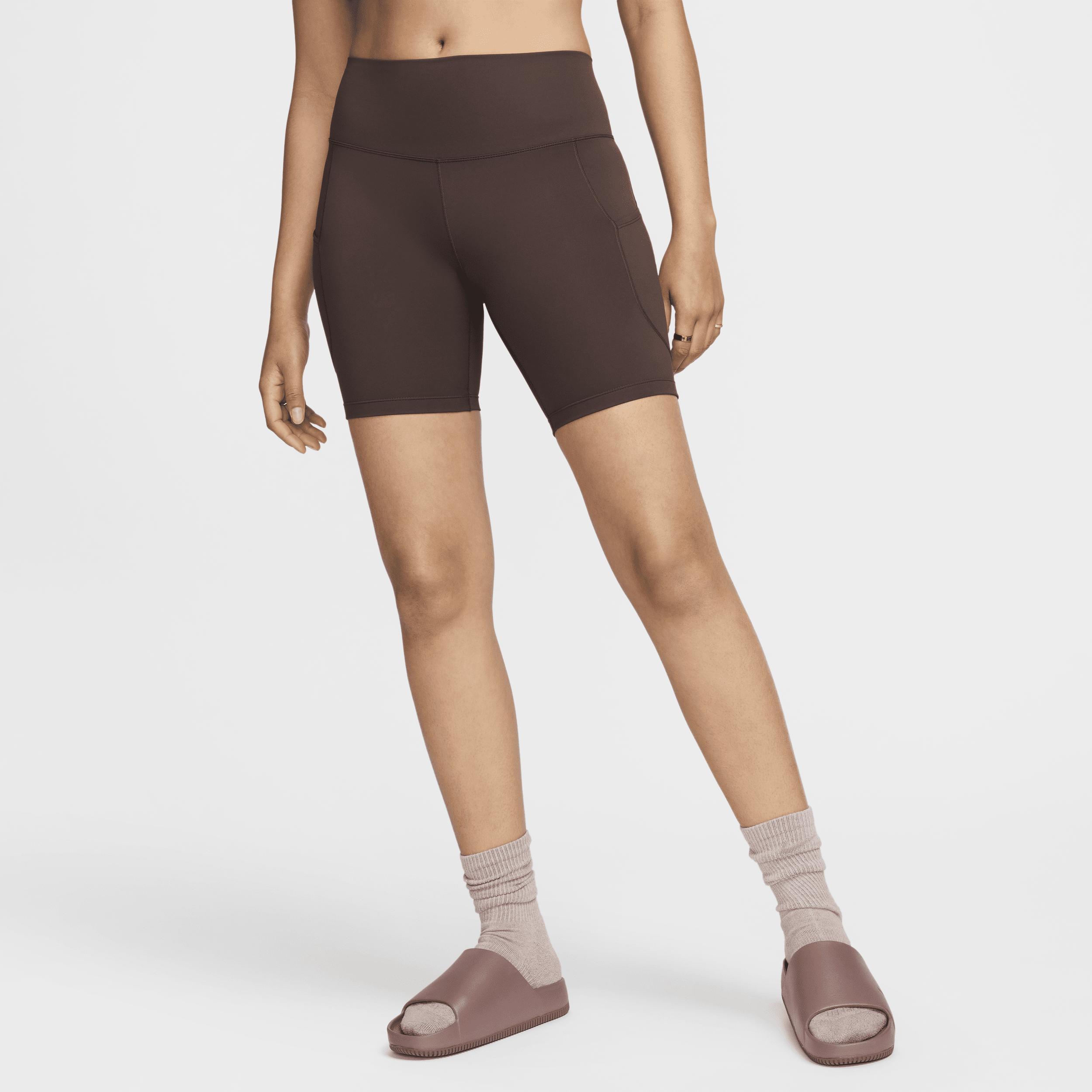 Nike Womens One High-Waisted 8 Biker Shorts with Pockets Product Image