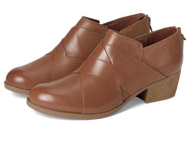 Clarks Charlten Gema (Dark Sand Leather) Women's Flat Shoes Product Image