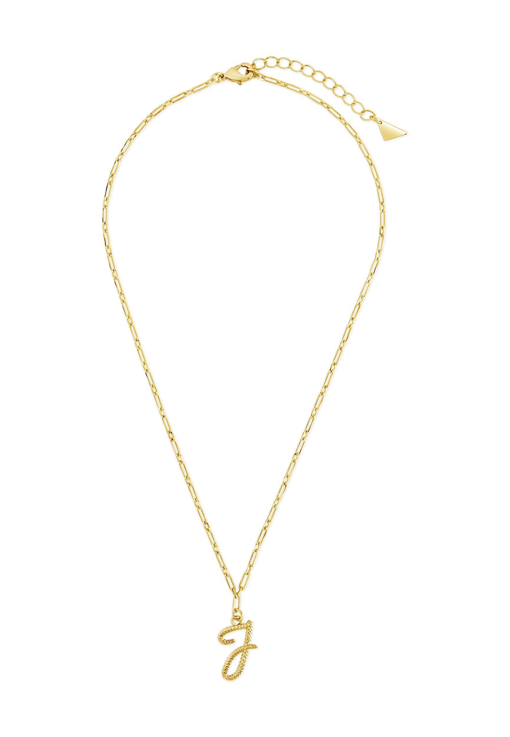 14K Gold Plated Textured Pendant Necklace Product Image