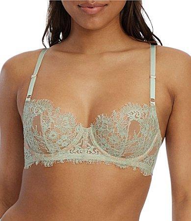 Skarlett Blue Entice Eyelash Lace Unlined Balconette Bra Product Image