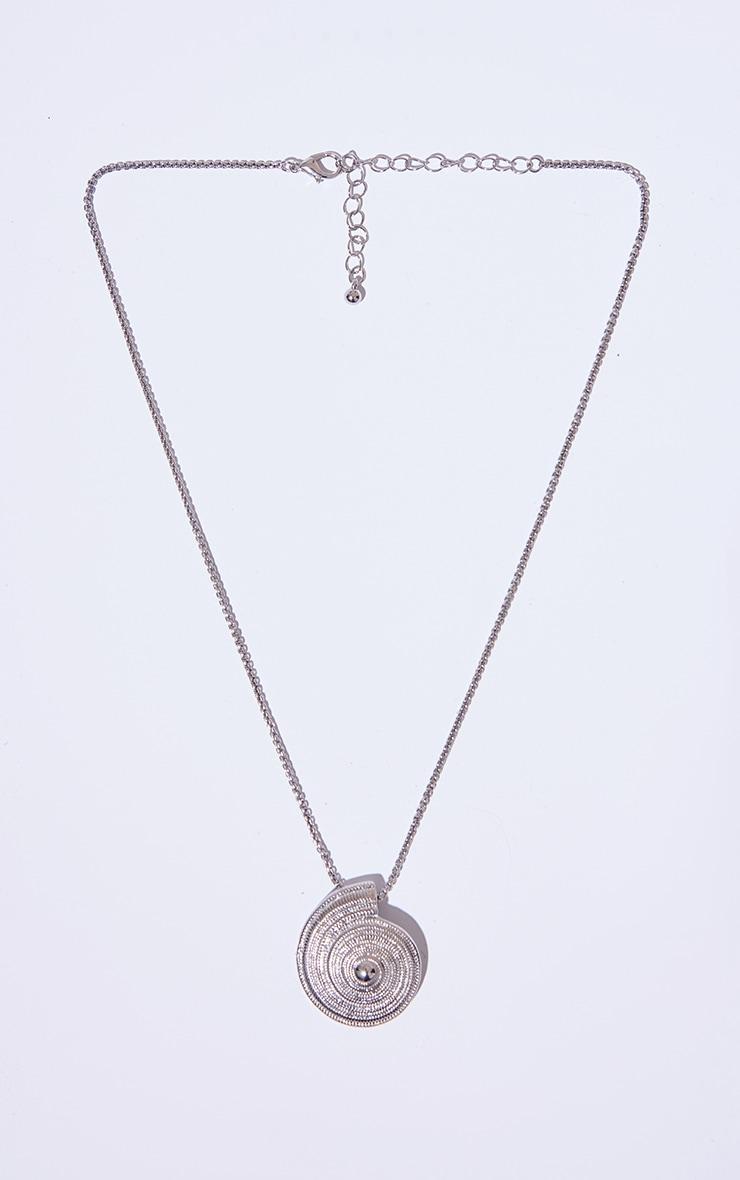 Silver Shell Pendant Necklace Product Image