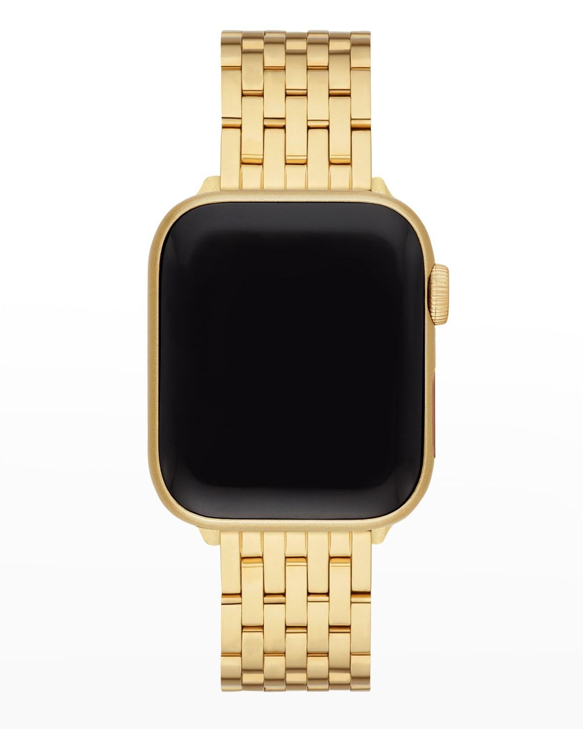 Michele Apple Watch Gold Tone Stainless Steel Interchangeable Bracelet, 38-45mm Product Image