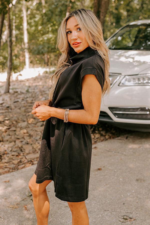 Coffee Run Cutie Mini Dress in Black Product Image