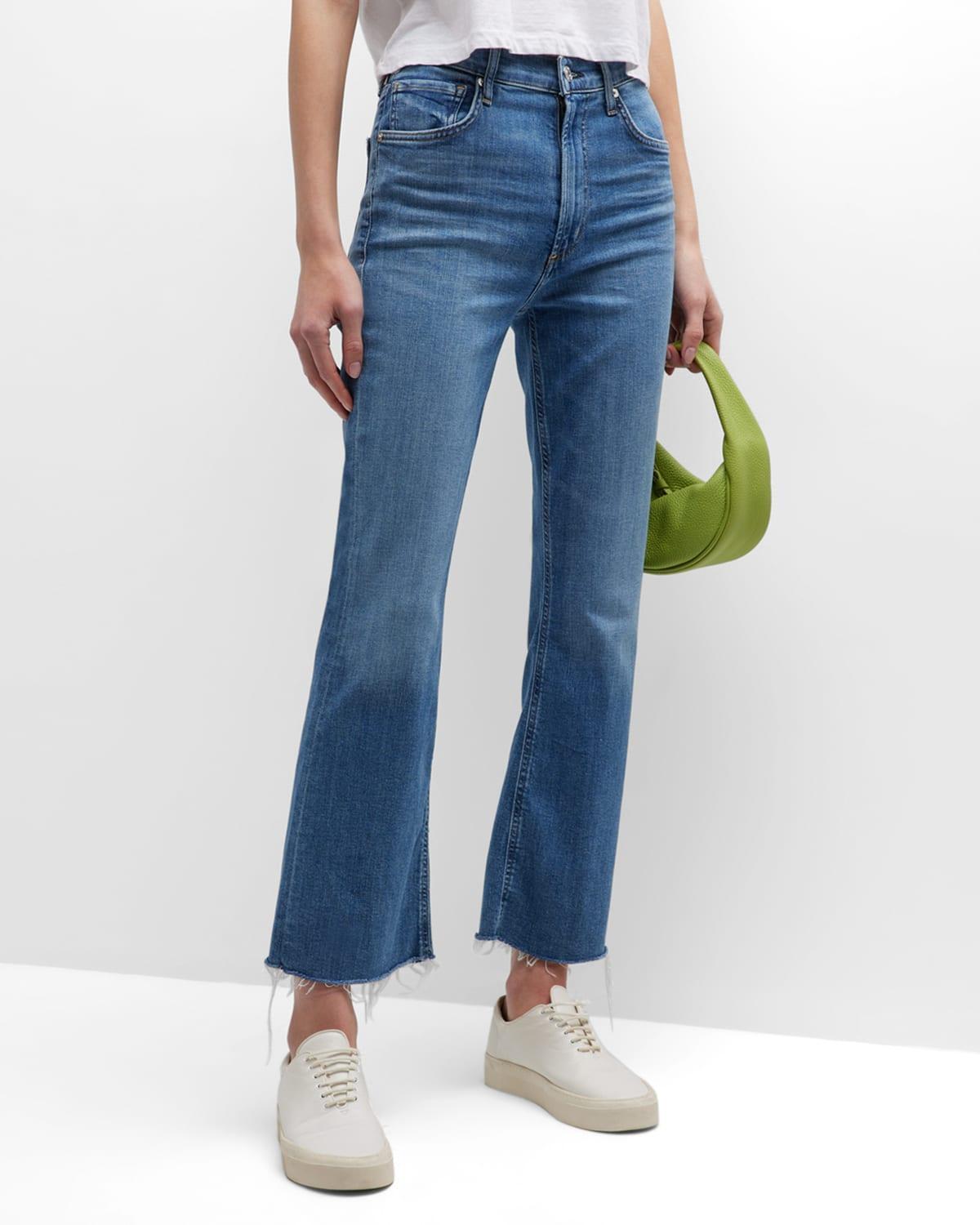 Citizens of Humanity Isola High Rise Cropped Bootcut Jeans in Lawless Product Image