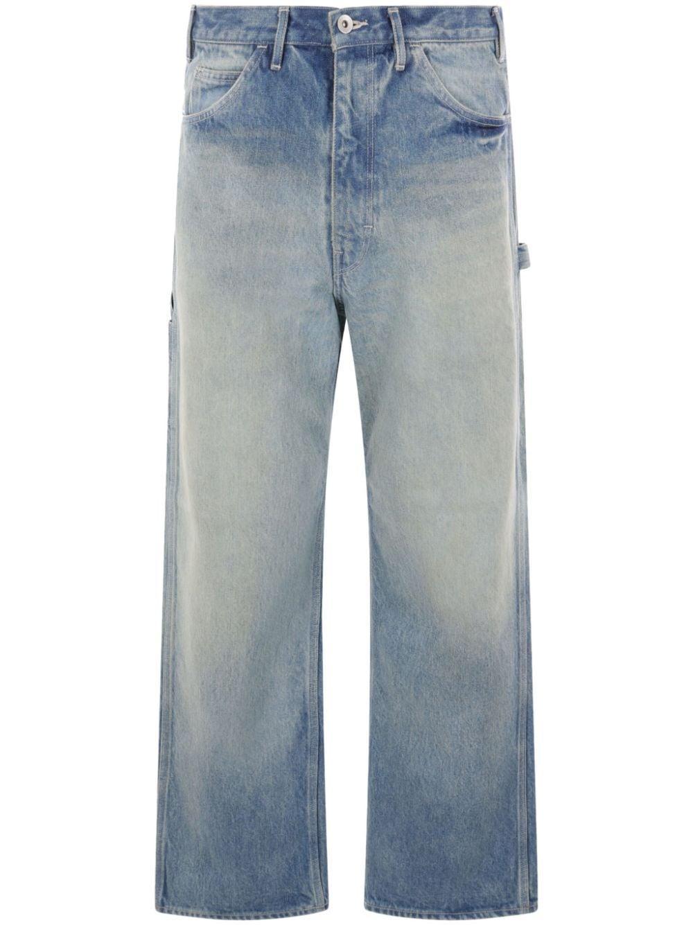 AURALEE Baggy Jeans In Faded Indigo Product Image