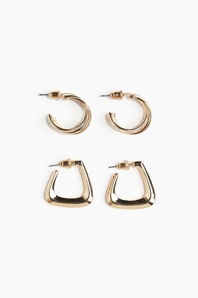 2 Pairs Hoop Earrings Product Image