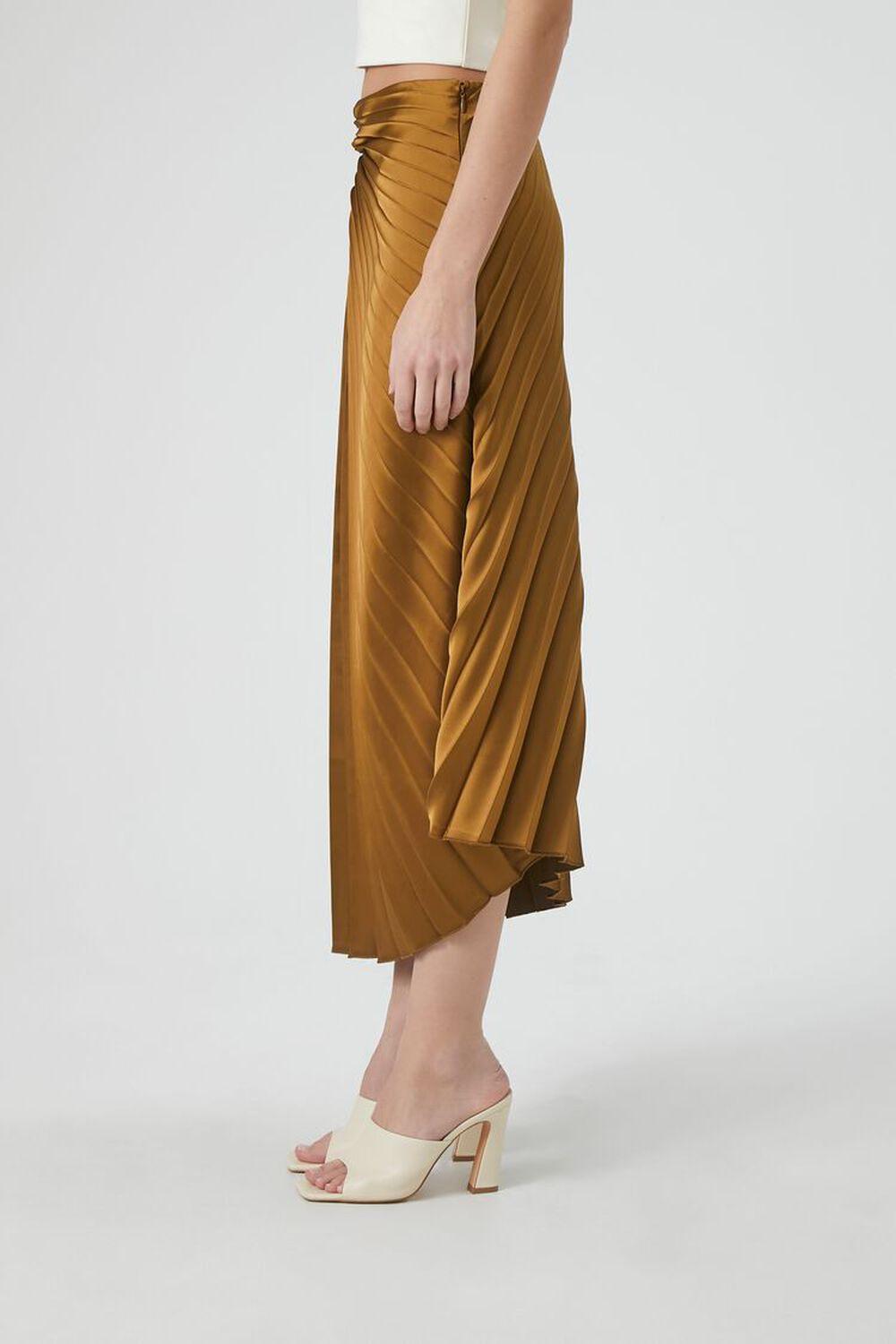 Pleated Satin Maxi Skirt | Forever 21 Product Image