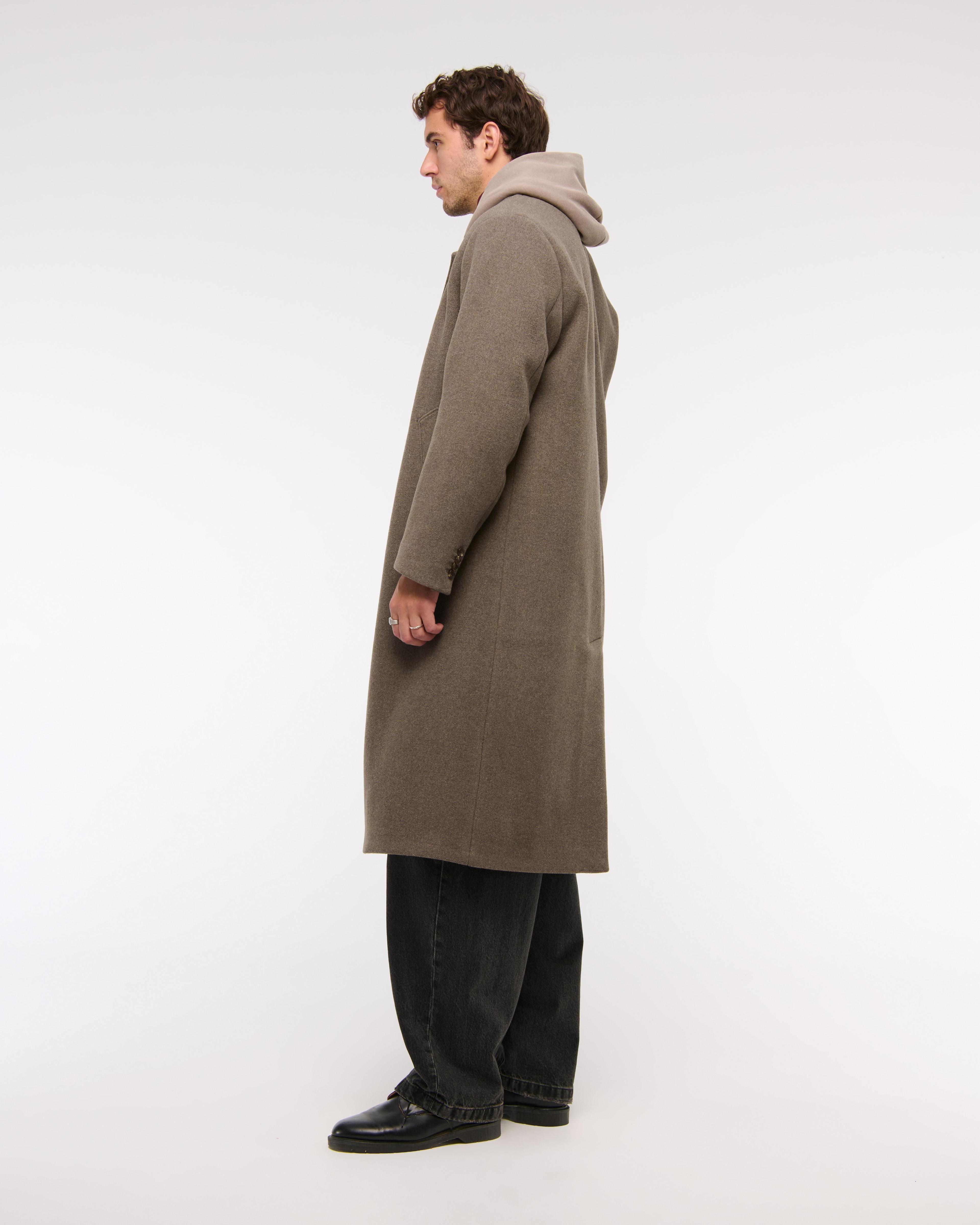 Double-Breasted Long Coat Product Image