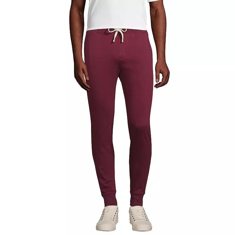 Adult Lands End School Uniform Jogger Sweatpants, Mens Red Product Image