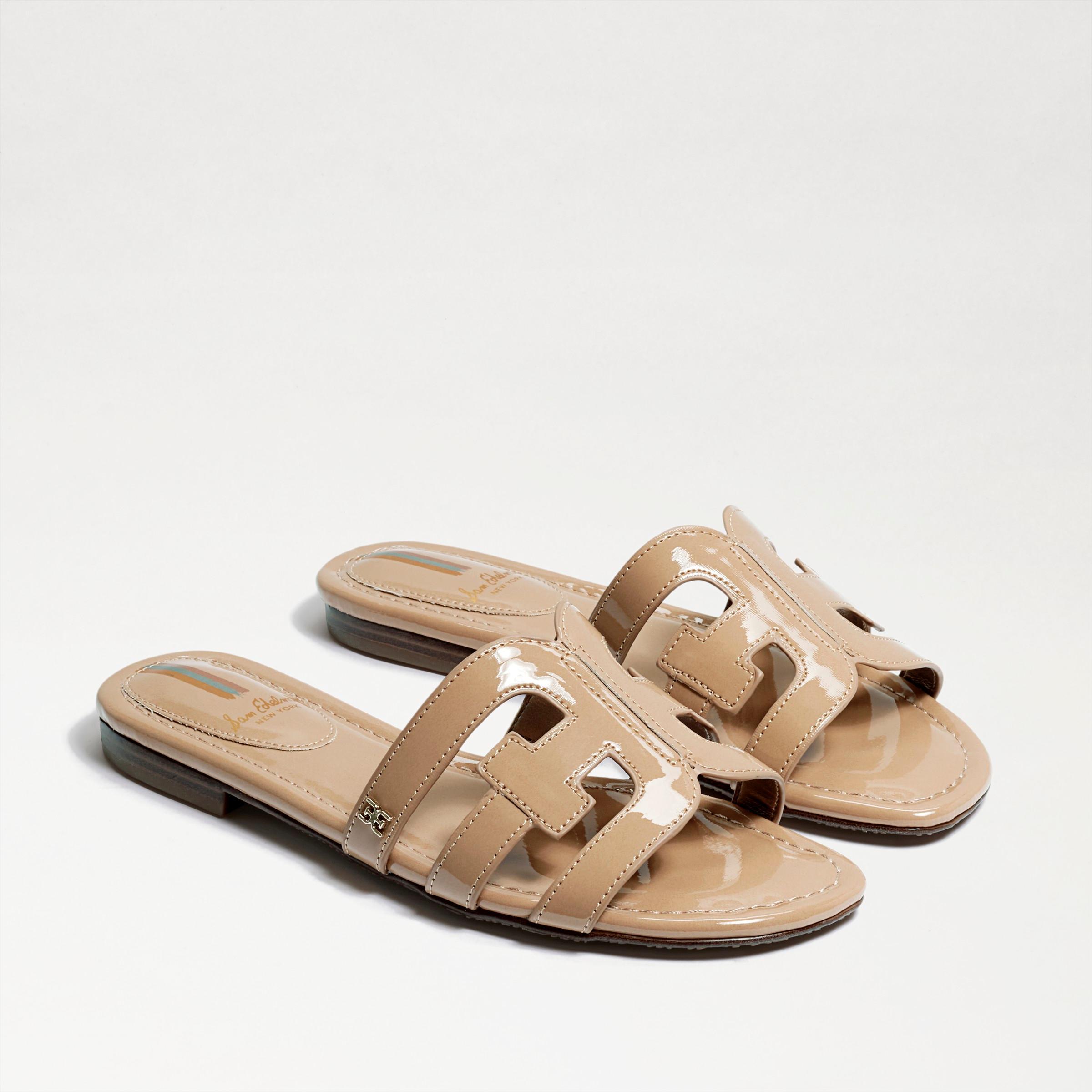 Sam Edelman Bay Patent Double E Logo Slide Sandals Product Image