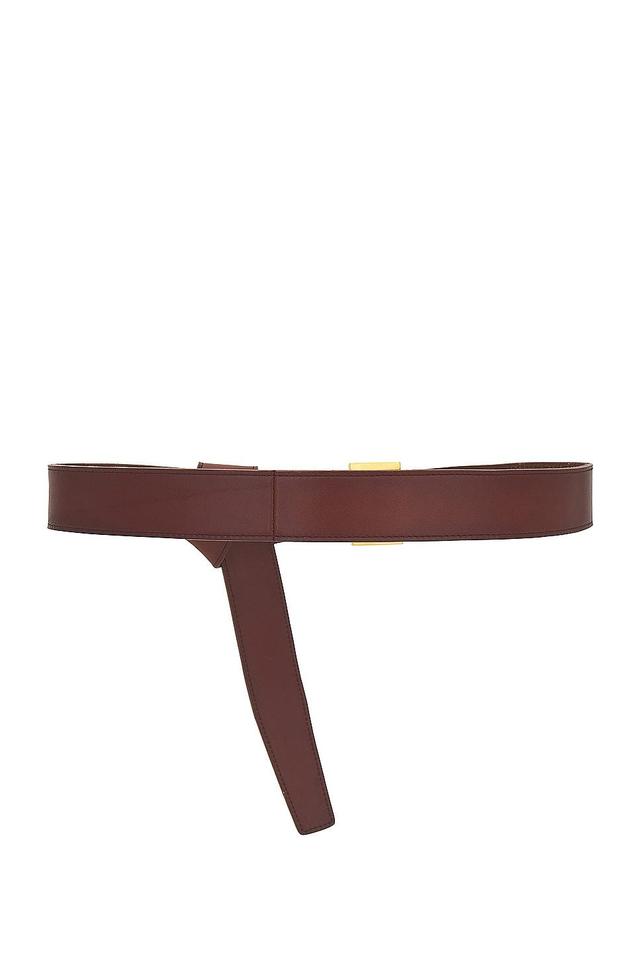 Saint Laurent Cassandre Long Belt in Brown Product Image