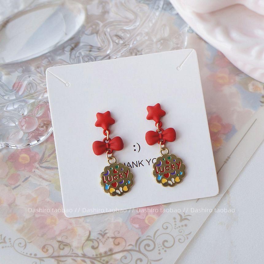 Plain Ear Stud / Bow Drop Earring / Clip-On Earring Product Image