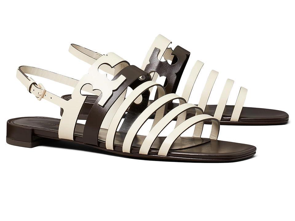 Tory Burch Ines Cage Sandals (Light Cream/Coco) Women's Sandals Product Image