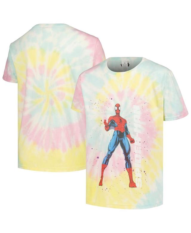 Big Boys and Girls Mad Engine Spider-Man Tie-Dye Graphic T-shirt Product Image