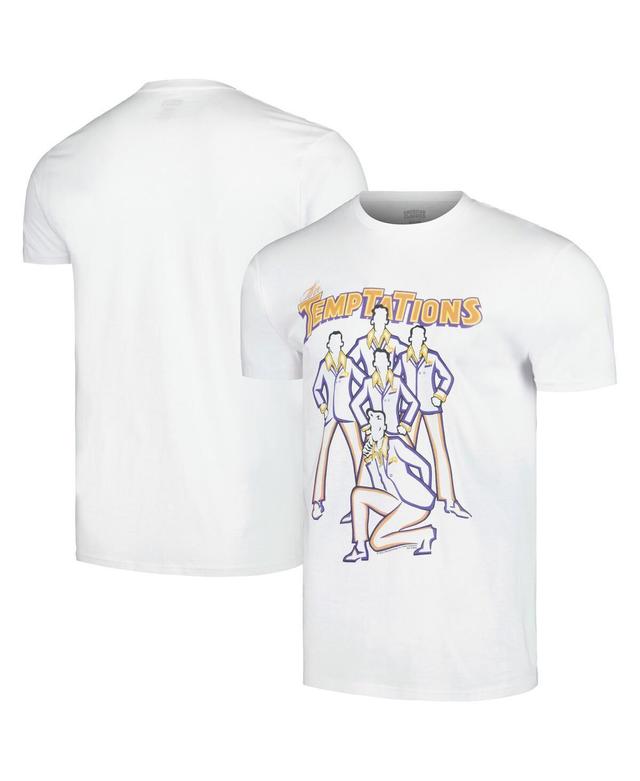 Mens White The Temptations Line Art T-shirt Product Image