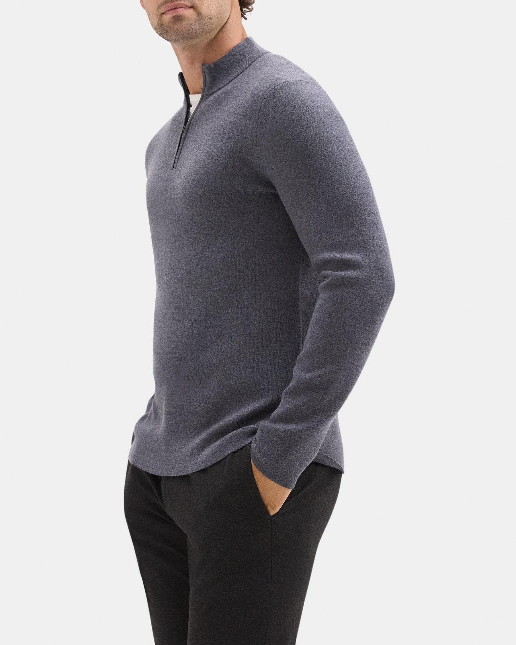 Quarter-Zip Sweater in Merino Wool Product Image