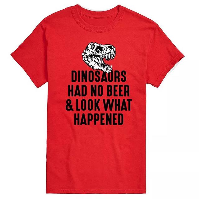 Big & Tall Dinosaurs Had No Beer Graphic Tee, Mens Product Image