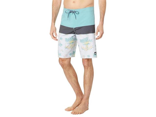 Quiksilver Surfsilk Panel 20 Boardshorts (Snow Palm Spritz) Men's Swimwear Product Image