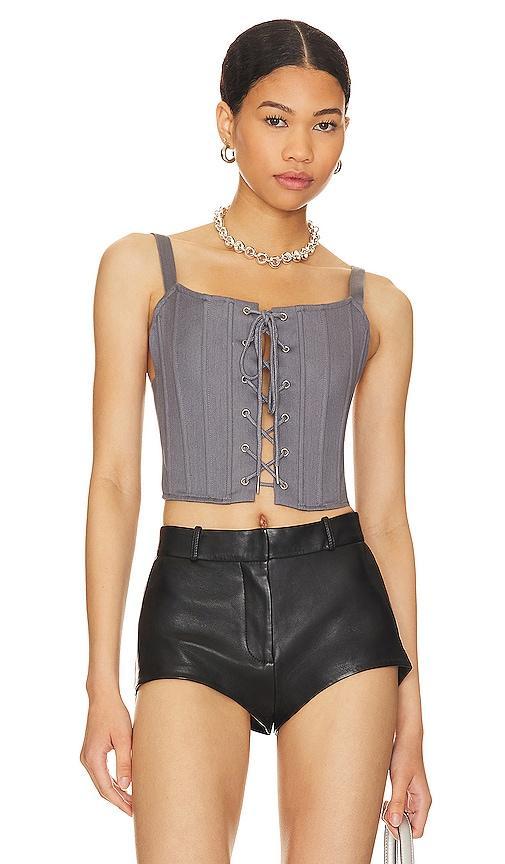 OW Collection Xen Corset in Grey. Product Image