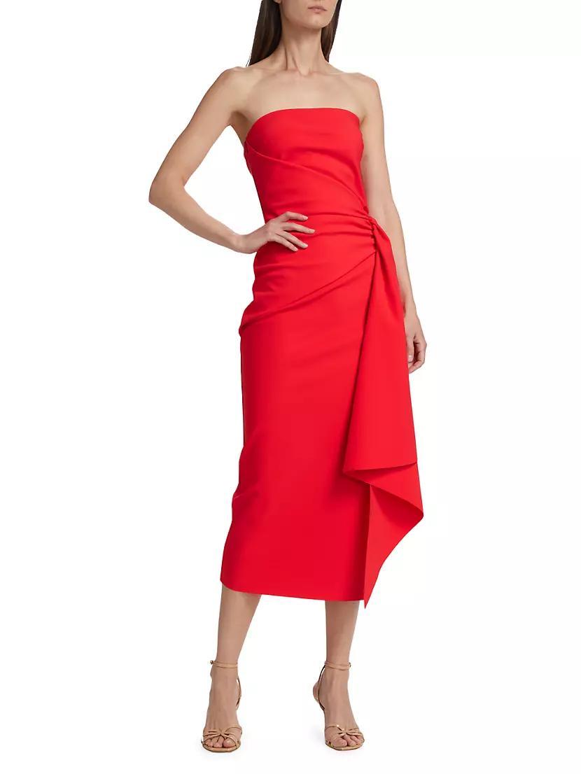 Airi Sash Strapless Midi-Dress Product Image