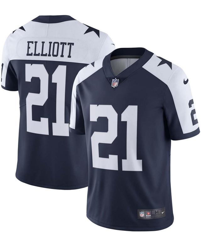 Mens Ezekiel Elliott Navy Dallas Cowboys Alternate Vapor Limited Jersey - Navy Product Image