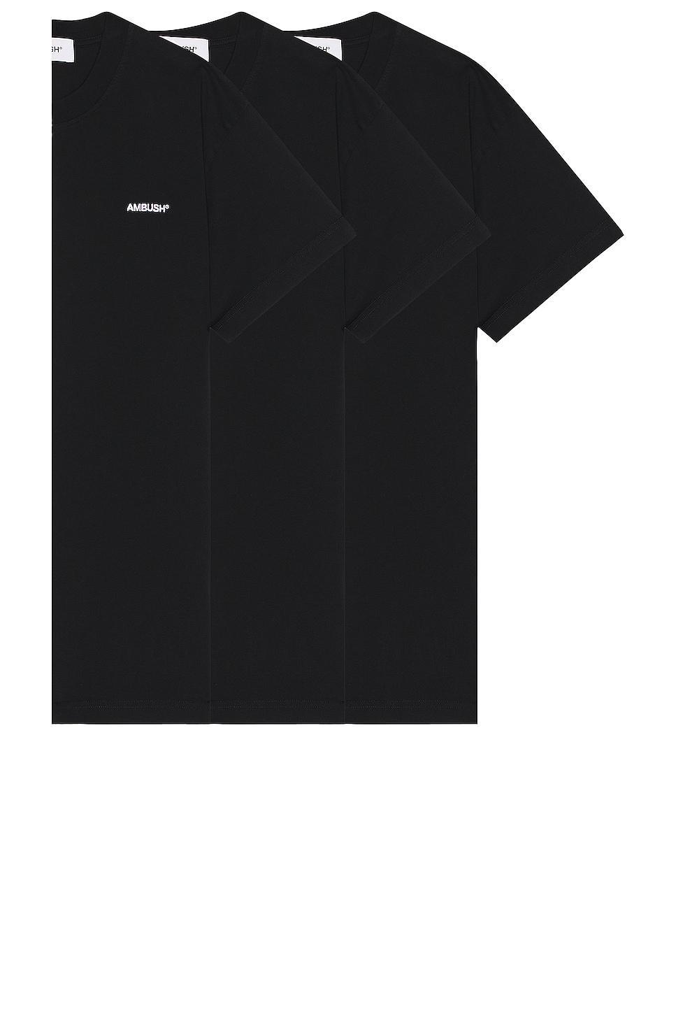 Ambush 3 Pack T-shirt Black. (also in L, S). Product Image