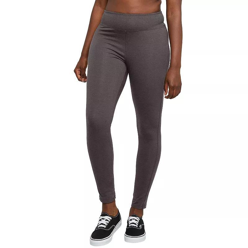 Womens Hanes Stretch Jersey Leggings Grey Heather Product Image