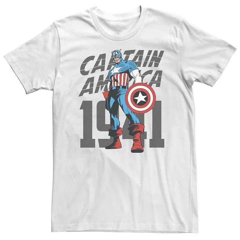 Big & Tall Marvel Captain America Avengers History Tee, Mens Product Image