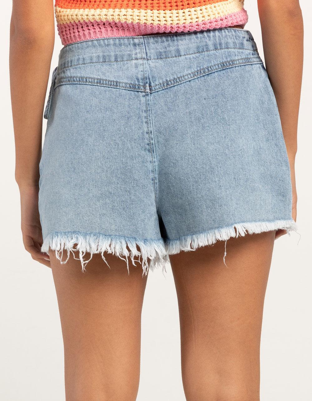 REWASH Asymmetrical Womens Denim Skort Product Image