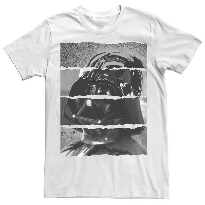 Mens Star Wars Torn Darth Vader Helmet Panels Tee Product Image