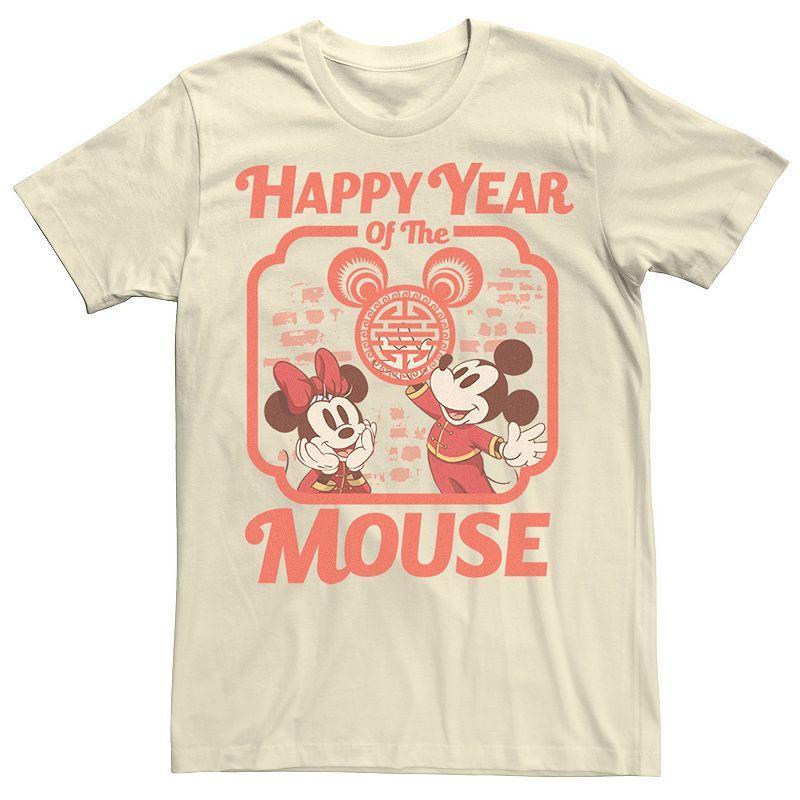 Mens Disney Mickey And Minnie Happy Year Of The Mouse Tee Product Image