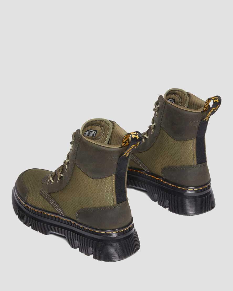 Tarik Leather & Nylon Utility Boots Product Image