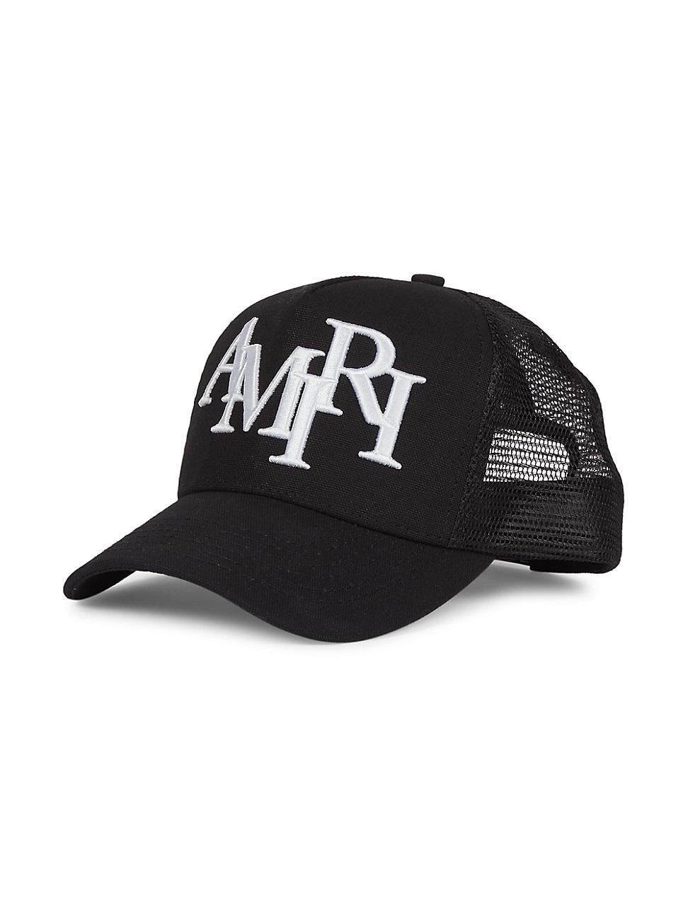 AMIRI Staggered Logo Embroidered Trucker Hat Product Image