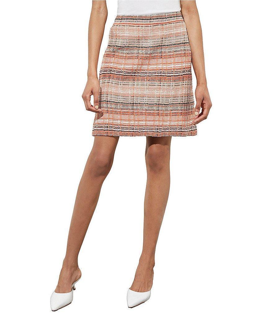 Ming Wang Tweed Mini Coordinating A-Line Skirt product image