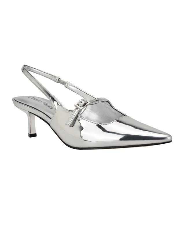 Calvin Klein Womens Kallien Pointy Toe Slingback Dress Pumps Product Image