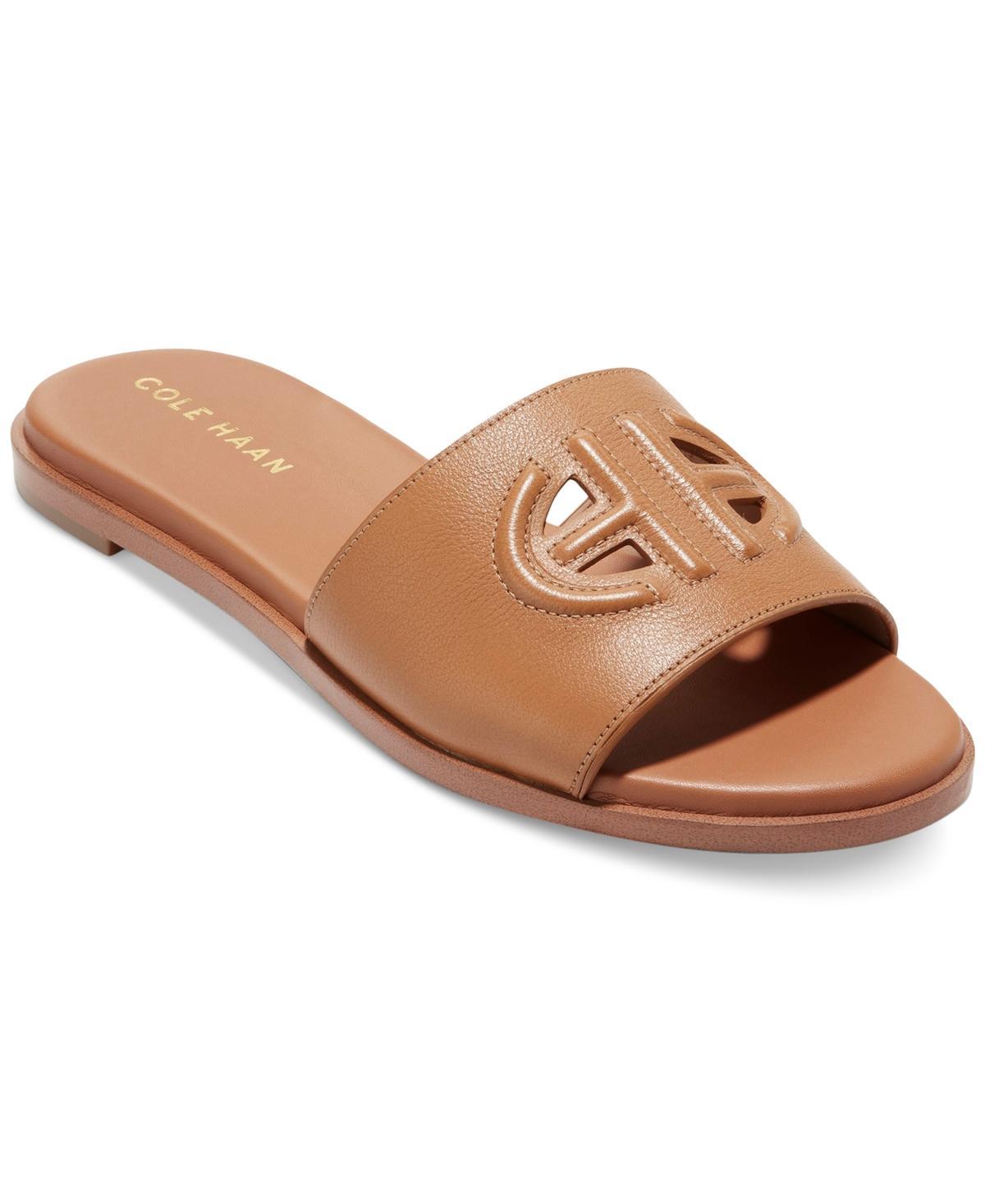 Cole Haan Flynn Logo Slide Sandal Leather) Women's Shoes Product Image