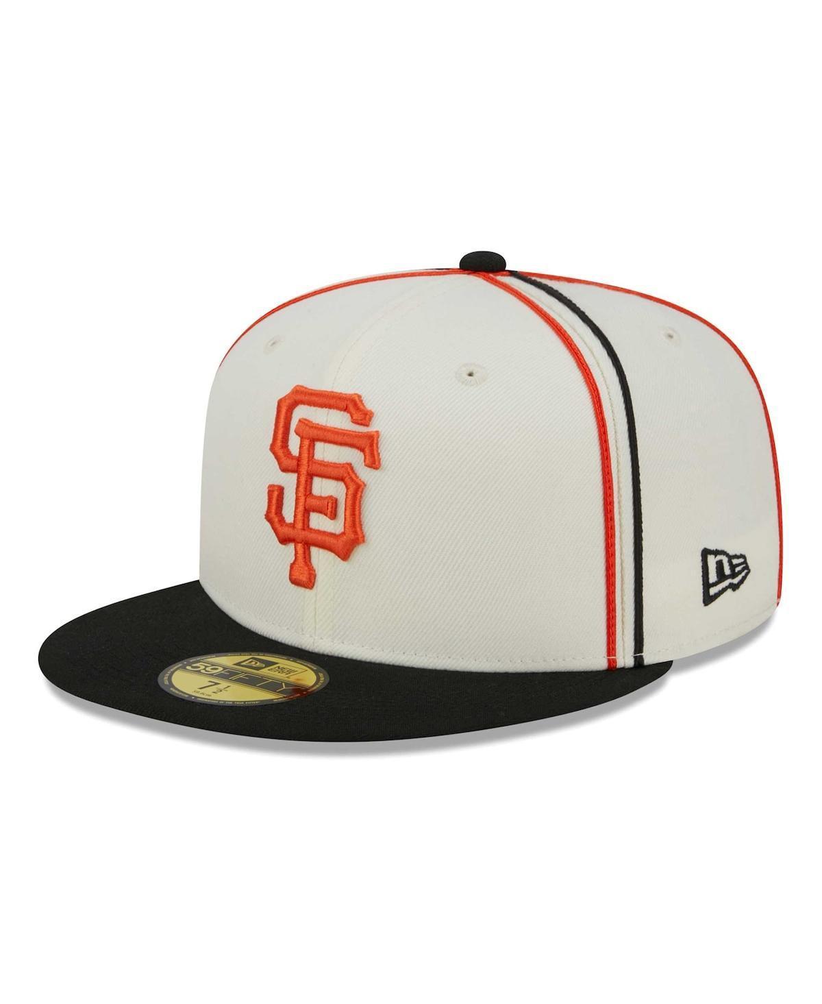 Mens New Era Cream San Francisco Giants Chrome Sutash 59FIFTY Fitted Hat - Cream Product Image