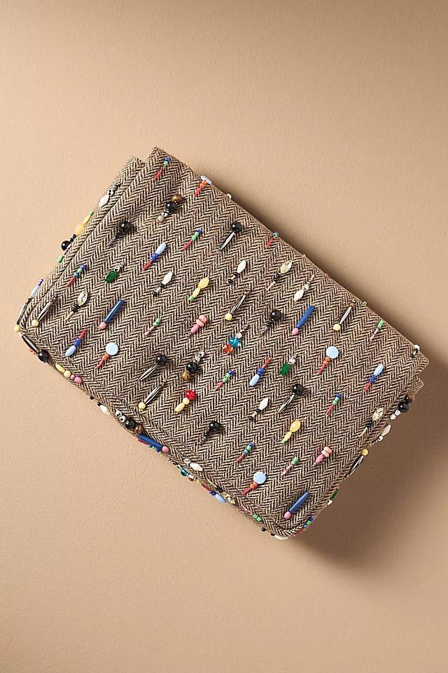 Embellished Menswear Oversized Clutch Product Image