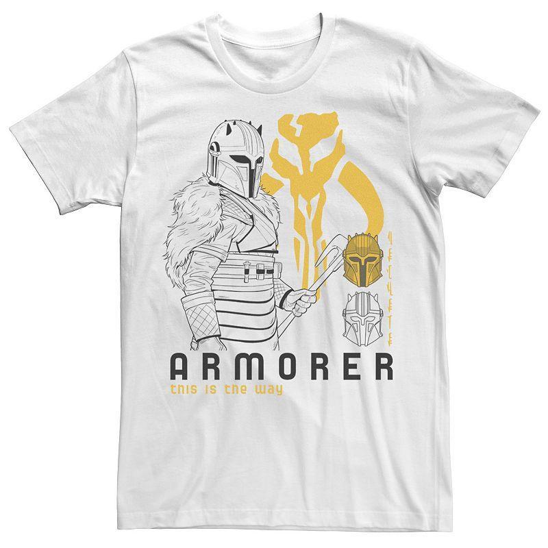 Mens Star Wars The Mandalorian Din Djarin Portrait Tee Product Image