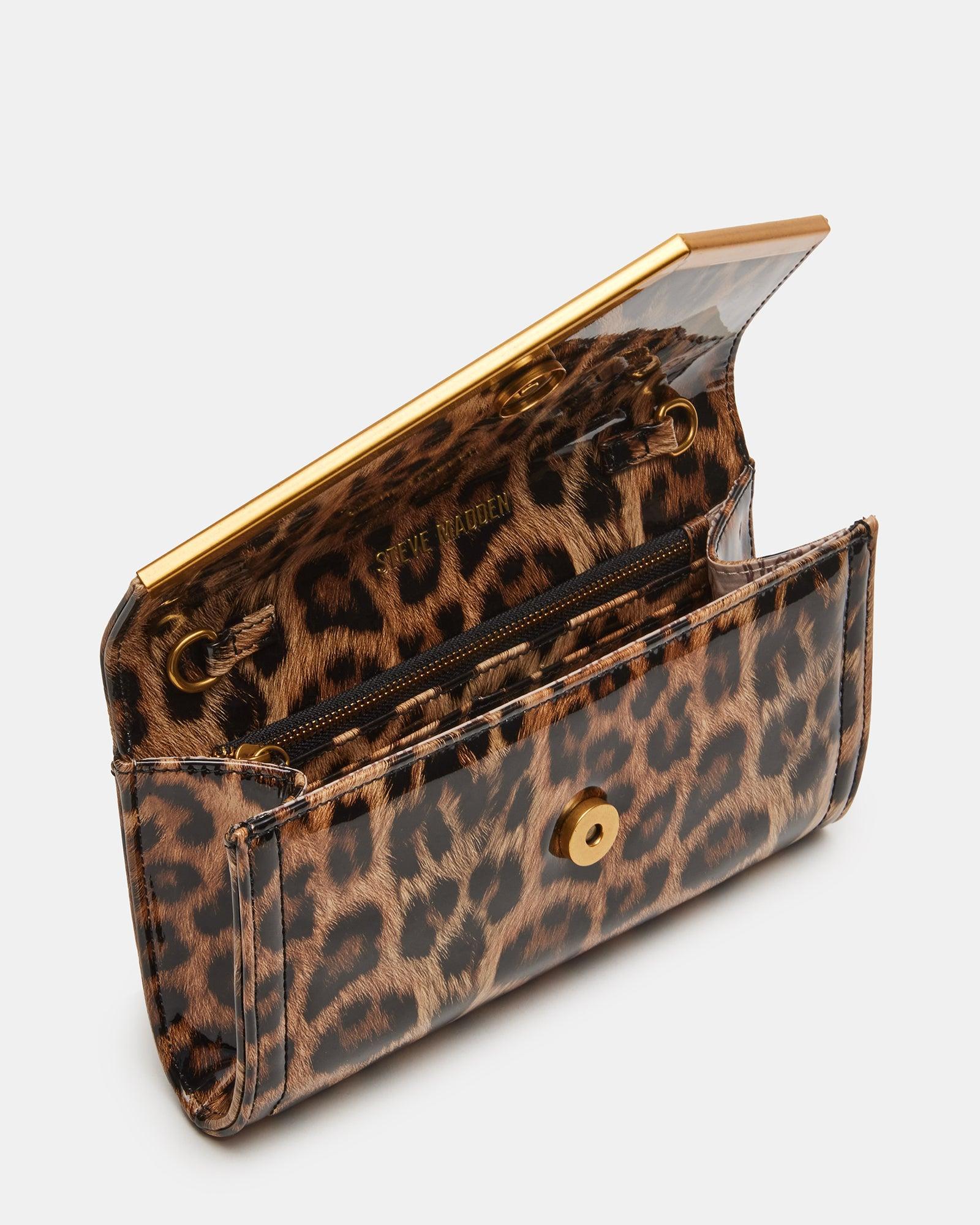 CLUTCHD BAG LEOPARD PATENT Female Product Image