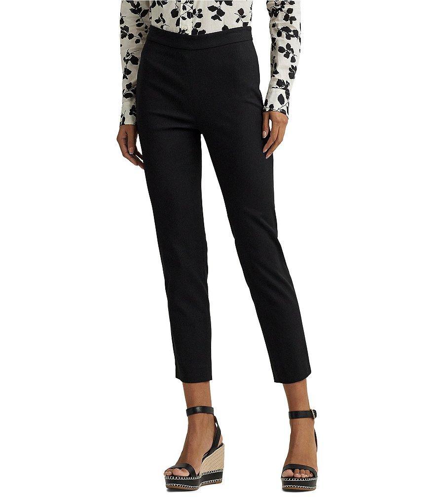 Lauren Ralph Lauren Jearchay Vented Seam Straight High Rise Ankle Length Pant Product Image