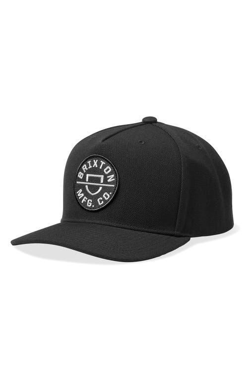 Brixton Crest x MP Snapback Baseball Cap Product Image