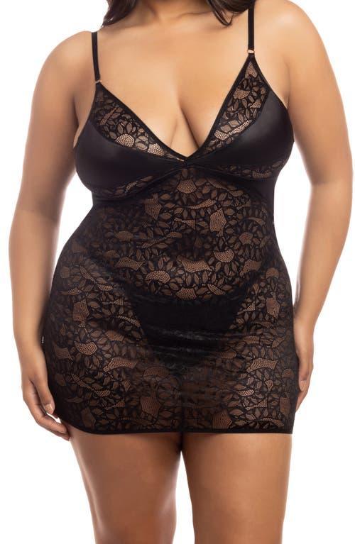 Oh La La Cheri Amaya Lace Chemise & G-String Product Image