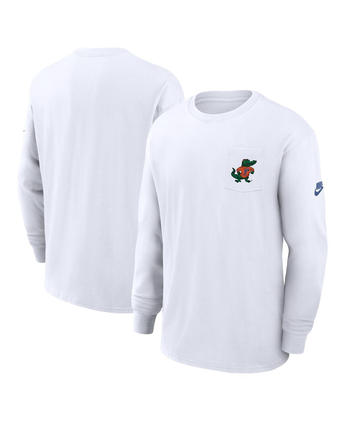 Nike Mens White Florida Gators Legacy Max9 Pocket Long Sleeve T-Shirt Product Image