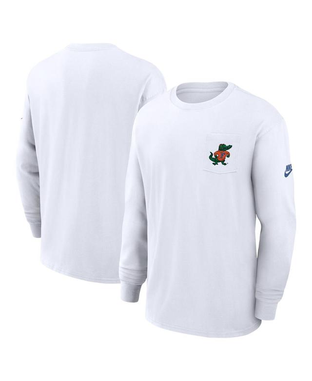 Nike Mens White Florida Gators Legacy Max9 Pocket Long Sleeve T-Shirt Product Image